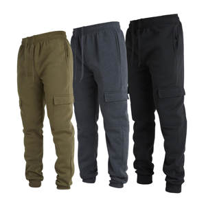 Hot Selling Mens Lightweight Sweatpants Fleece Cotton Drawstring Fitness Cargo Joggers for Men with Pockets - Product Image 2