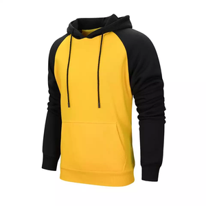 Sudadera informal con capucha para hombre, sudadera de algodón acolchado a cuadros de color sólido para hombre, Sudadera con capucha para hombre - Product Image 2