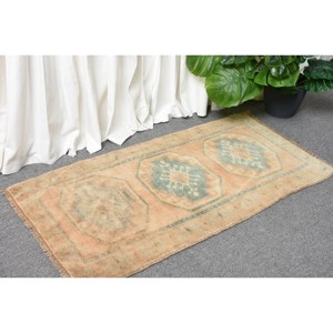 Tapis en Laine Turque Vintage 17X31ft Beige & Bleu Patchwork Design Technique de Tissage Plat pour Décor de Salon 4m de Largeur - Product Image 3