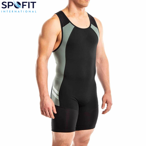 Wholesale Comfortable Men's Wrestling Suits Custom Made Wrestling Singlet Cool Design Wrestling Singlets - Product Image 4