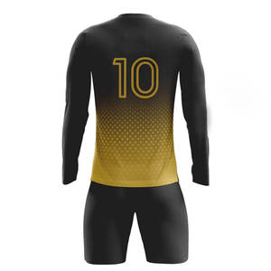 Ensemble d'uniformes de football colorés pour l'entraînement sportif, logo personnalisé, haute qualité, manches courtes, sublimation, 100% polyester, imperméable - Product Image 3