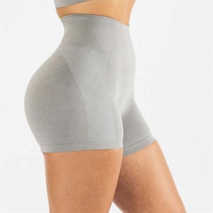 2025 OEM personalizado Spandex poliéster Material alta cintura Yoga desgaste motorista entrenamiento deportes pantalones cortos ropa de mujer Pantalones cortos transpirables - Product Image 2
