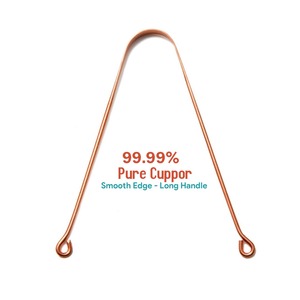 Raspador de lengua de cobre puro 99,99%, limpiador de lengua para un aliento más fresco (paquete de 12), cuidado bucal Ayurvédico, estuche de viaje de fácil uso, regalo - Product Image 2