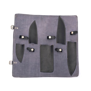 Jexmoo Lot de 5 couteaux de chef professionnels en acier damas personnalisés faits à la main manche en bois couteaux de cuisine ambidextres lavables au lave-vaisselle - Product Image 5