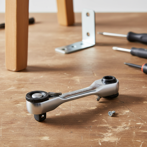 Fournisseur taïwanais de poignées à cliquet doubles à tête courte de qualité industrielle 90T x 87 mmL, ODM OEM - Product Image 1