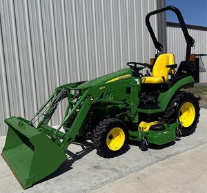 รถตัก2025R จอห์นเดียร์4WD ใหม่รถแทรกเตอร์รถแทรกเตอร์การเกษตรพร้อมเครื่องพรวนดินแบบโรตารี่