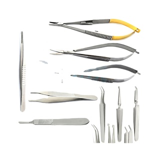 Ensemble de chirurgie manuelle de haute qualité avec pinces | Ensemble de Micro-Instrument de base | Logo personnalisé d'instruments microchirurgicaux - Product Image 2