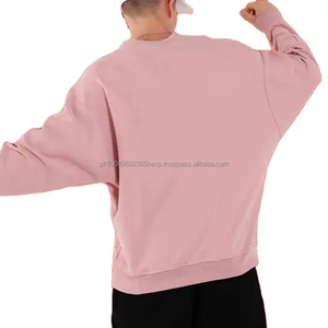 Sudadera de Cuello Redondo de Felpa Francesa de Alta Calidad, 100% Algodón, Sudadera Lisa Extra Grande para Hombre - Product Image 2