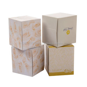 Promotional Table <b>Tissue</b> <b>Paper</b> Soft Cube Box Printed Facial <b>Tissue</b> - Product Image 5