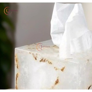 Caja de pañuelos de mármol, soporte para pañuelos faciales para tocador, baño, dormitorio, decoración del hogar, oficina, Bar, restaurante, accesorios del exportador - Product Image 5