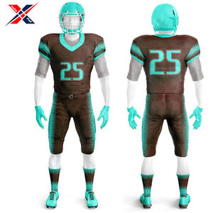 Uniforme de fútbol americano alto transpirable suave al tacto tela cómodo conjunto diseño Pakistán tarifa al por mayor ropa deportiva de equipo - Product Image 5