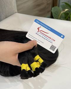 ใหม่ขายส่งกระดูกตรงดิบเวียดนามสีดําธรรมชาติจํานวนมากต่อผม 100% ผมมนุษย์เวียดนามโรงงาน - Product Image 1