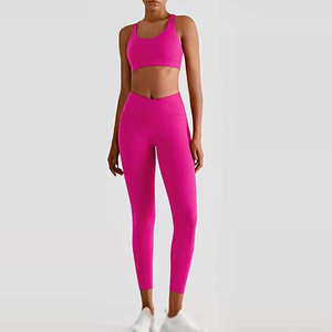 Nouvel ensemble de yoga sans couture taille haute 2026 pour femme – Vêtements de sport, tenue de fitness, soutien-gorge de sport et leggings – Ensemble 2 pièces athlétique - Product Image 2
