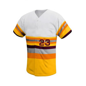 Tenues de baseball personnalisées imprimées avec nom et numéro brodés – Tenues de softball décontractées unisexes pour adultes – Style Hip Hop – Qualité supérieure 100% - Product Image 2