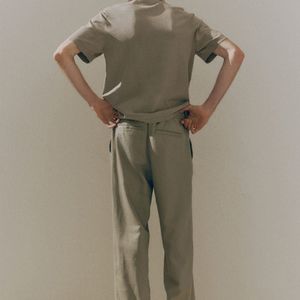 Camiseta Personalizada de Alta Calidad para Hombre, Holgada, Informal, Moderna, 100% Algodón, Tejida, de Manga Corta, Anti-Pilling - Product Image 4