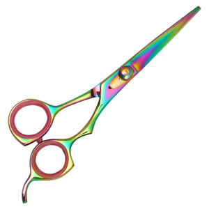Ciseaux de barbier professionnels, ciseaux de coiffure multicolores, acier inoxydable japonais de qualité 420 LCI, pour droitiers - Product Image 2