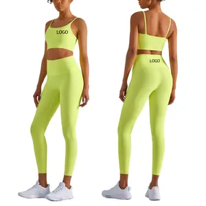 Best Quality 80% Nylon 20% Spandex Gym Fitness wear Gym Suits For Women Workout Clothing Yoga wear With Customized logo