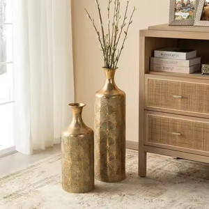 Modern Metal Flower <b>Vase</b> Highly Polished Finish Eco-Friendly Handmade Tabletop <b>Wedding</b> <b>Vase</b> Custom Logo Wholesale Price Decor - Product Image 1