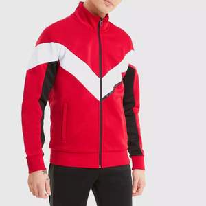 Chaqueta cortavientos ligera de poliéster tricot personalizada al por mayor, económica, para hombre, para entrenamiento y calentamiento, ropa de gimnasio. - Product Image 4