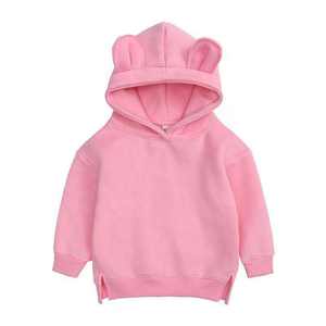 2025 meilleur gros enfants couleur unie sweat à capuche de sport vierge enfants garçons et filles coton polaire à capuche - Product Image 2