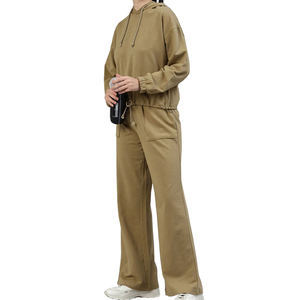 Conjunto Deportivo Casual de 2 Piezas para Mujer, Ropa Deportiva por Encima de la Rodilla, Color Sólido, Primavera Verano, Personalizado, Mejor Calidad - Product Image 3