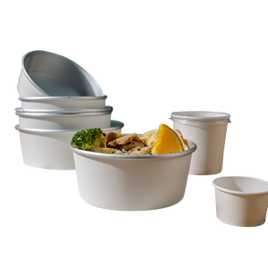 Saladier jetable de papier d'aluminium de <span class=keywords><strong>ZI</strong></span> HENG 750ml avec le couvercle de pp - Product Image 1