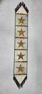 100% qualité d'exportation véritable peau de vache en cuir chemin de Table Style Vintage imprimé coton luxe maison décoration de noël pour hôtels - Product Image 2