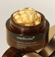 Crème en capsules Deep Vita C de Medicube 55g, soin coréen pour la peau, crème en capsules à la vitamine C, hydratant pour le visage, blanchissant, anti-âge, hydratant