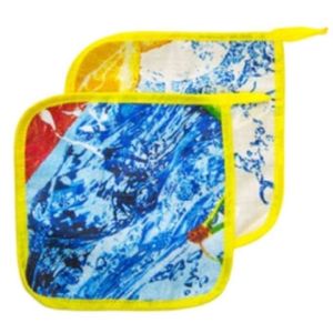 Manteles Individuales de Lino 100% con Diseño Clásico Cuadrado, Resistentes al Calor, con Bolsillo, Reutilizables, Protectores de Mesa - Product Image 1