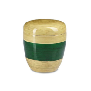 โกศไม้ไผ่ปั่นธรรมชาติสไตล์ยุโรปสำหรับขี้เถ้ามนุษย์แบบย่อยสลายได้สีตามต้องการจาก B2B เวียดนาม - Product Image 2