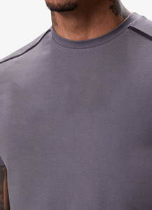 Camisetas Deportivas Largas para Hombre, Transpirables, 95% Algodón, 5% Elastano, Ropa de Gimnasio, Tallas Grandes, Jersey Liso, Venta al Por Mayor del Fabricante - Product Image 3