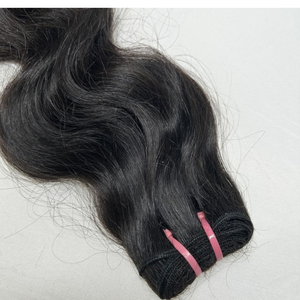 Extensions de cheveux naturels indiens Remy les plus vendues, tissage double trame à la machine, lisses/ondulées/bouclées, double épaisseur, toutes les couleurs - Product Image 2