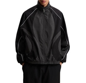 2025 Men's Women's <b>Cycling</b> Windbreaker Coat Glowing Night Running Jacket <b>Stand</b> Zipper Hood Reflective for Outdoor Riding Running - Product Image 2