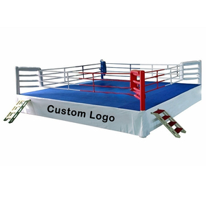 Anillo de boxeo de tipo elevado de escenario profesional de alta calidad con impresión personalizada Tamaño adulto Disponibilidad al por mayor - Product Image 1