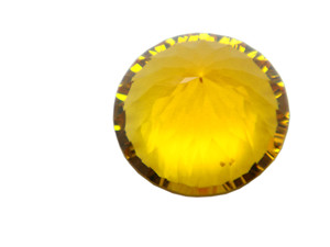 Pierre précieuse de quartz de miel de coupe concave de forme ronde de qualité super export avec un excellent polissage pour la fabrication de bijoux en gros - Product Image 2