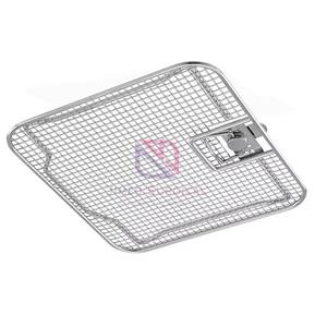 Perforated Side <b>Basket</b> with Wire Base & Lid for Surgical Instruments | Sterilization and <b>Storage</b> Solution - Product Image 5