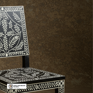 Silla de Comedor con Incrustaciones de Hueso de Primera Calidad, Diseño Floral, Silla de Madera Hecha a Mano para Venta al por Mayor/Reventa - Product Image 5