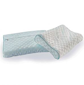 Almohada Cervical de Espuma Viscoelástica Refrescante de Fábrica, Calidad Premium, Hipoalergénica, con Funda de Tela Geométrica Moderna - Product Image 3