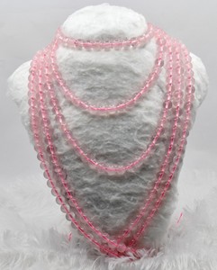 Cuentas Sueltas de Cuarzo Rosa Natural de 4mm, Brillantes y Lisas, de Excelente Calidad, Anshul Impex, para la Fabricación de Joyería - Product Image 2