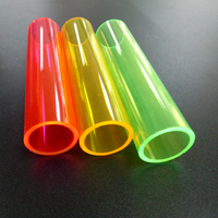 Tube rond en PMMA transparent de toutes tailles, diamètre de 3 à 350 mm, tuyau acrylique, éclairage LED, décoration, diffuseur de lumière