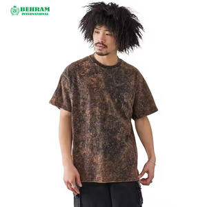 High Quality Summer Casual Blank Unisex Wide O Neck Short Sleeve Oversized Loose Fit Men 240gsm 100% Organic Cotton Printed - Product Image 4
