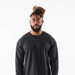 CLonustom โลโก้พิมพ์ผู้ชายเย็บปักถักร้อยธรรมดาขนาดใหญ่กีฬาสวมใส่ Dry Fit G แขนเสื้อยืด UnisexB - Product Image 1