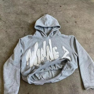 Sweat à capuche pour homme Vintage New High Quality 500 Gsm 100% Cotton Winter Oversized Distressed Embroidery Patch Work - Product Image 1