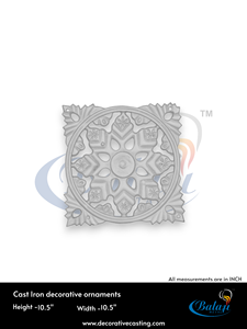 Componente de Hierro Fundido para Puerta, Aplicación Doméstica, Superficie Pulida Gris, Acabado Liso, Accesorio para Puerta, Uso Residencial - Product Image 3