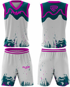 Ensemble de maillots de basket-ball de haute qualité pour hommes impression numérique personnalisable chemise de sport respirante hauts shorts vêtements de basket-ball - Product Image 3