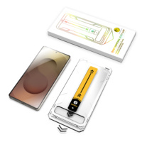 Protection d'écran en verre trempé ultra-fin, haute transparence HD, anti-traces de doigts, anti-rayures, dureté 9H, facile à poser, pour Samsung