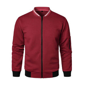 Prix compétitif Blouson bombardier pour hommes bonne qualité Blouson bombardier en soie avec impression et broderie sur patch Veste bombardier design pour hommes - Product Image 2