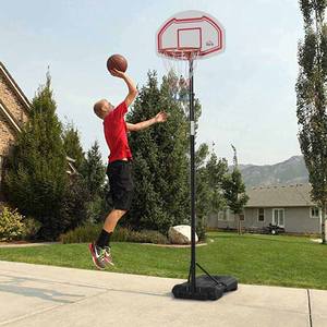 HOMCOM-Aro de baloncesto ajustable en altura con base rellenable y 2 ruedas, en acero, y HDPE PE, 70x45x2 cm - Product Image 2