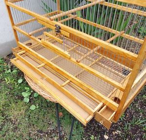 Hermosa Casa de pájaros jaula Vintage jaula canaria rústica Casa de pájaros Parakt jaula decoraciones pájaro pequeña casa de madera hangineeg - Product Image 5