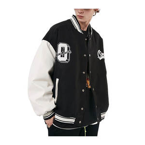Chaqueta de Graffiti OEM para Hombre, Chaqueta de Invierno de Cuero de Alta Calidad, Personalizada, Estilo Universitario, para Exteriores - Product Image 5